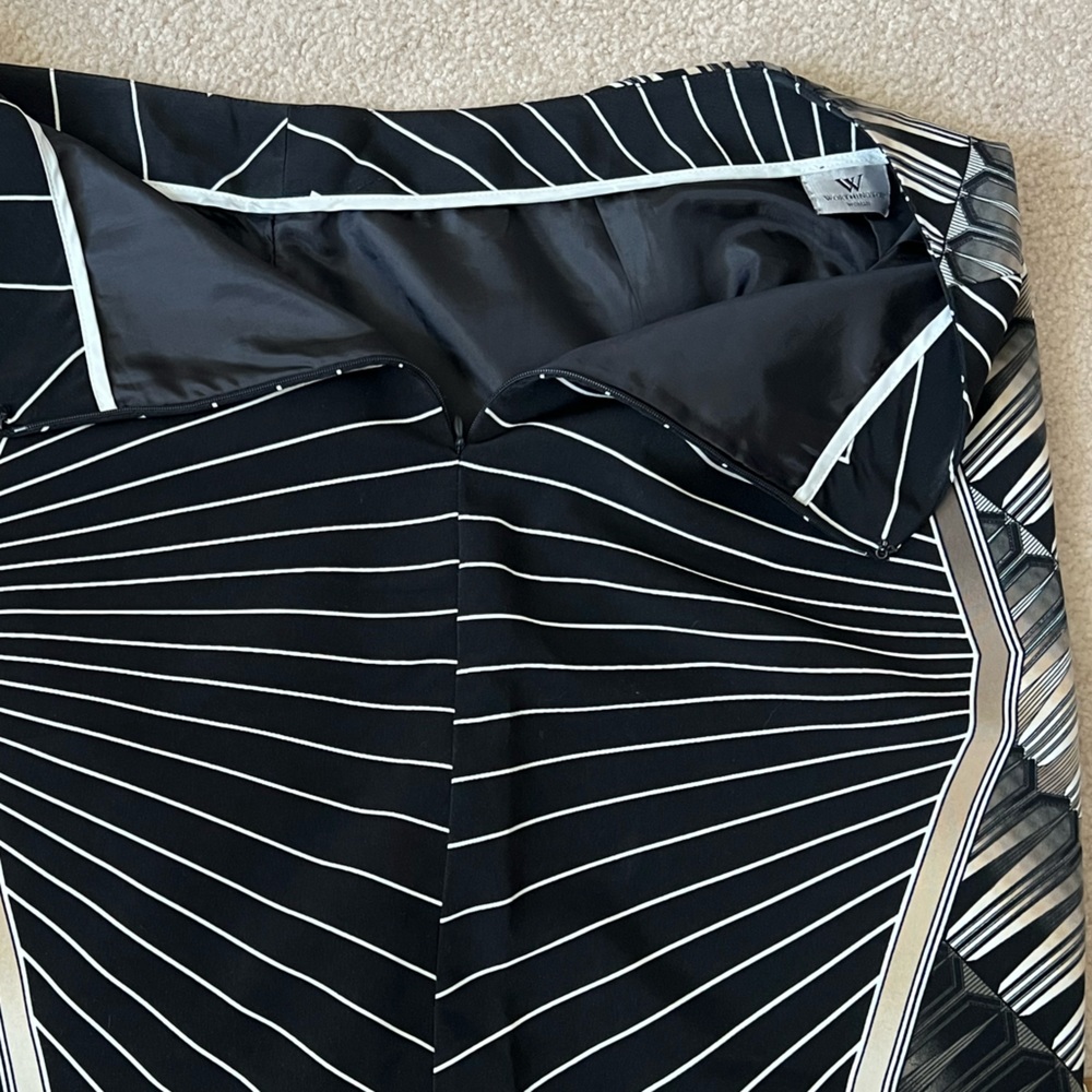Worthington skirt, size 18, Art Deco print - Picture 6 of 8